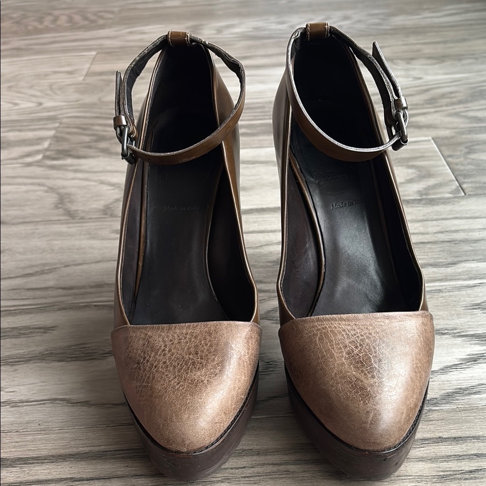 Brunello Cucinelli Brown Leather Heels
